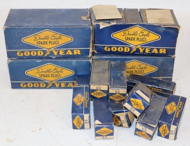 Group of 48 Double Eagle Goodyear #33 Spark Plugs in Original Boxes (1 of 3)