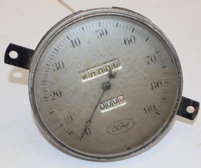 1930's Ford Speedometer: 4.5" x 6" x 3.5"