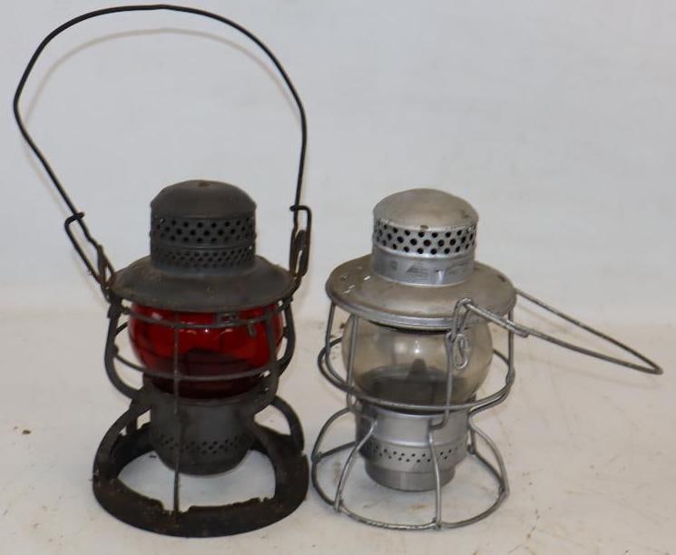 Group of 2 B&O, and PRR Railroad Lanterns (1 of 4)