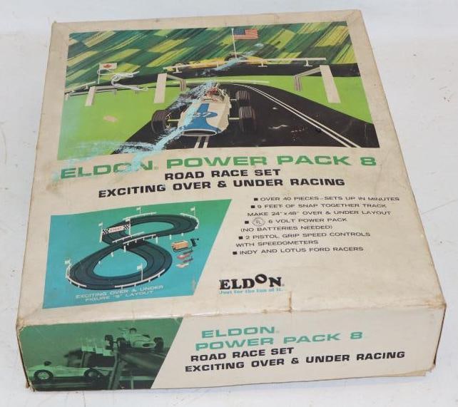 1966 Eldon Powerpack 8 Road Race Set in Original Box (1 of 4)
