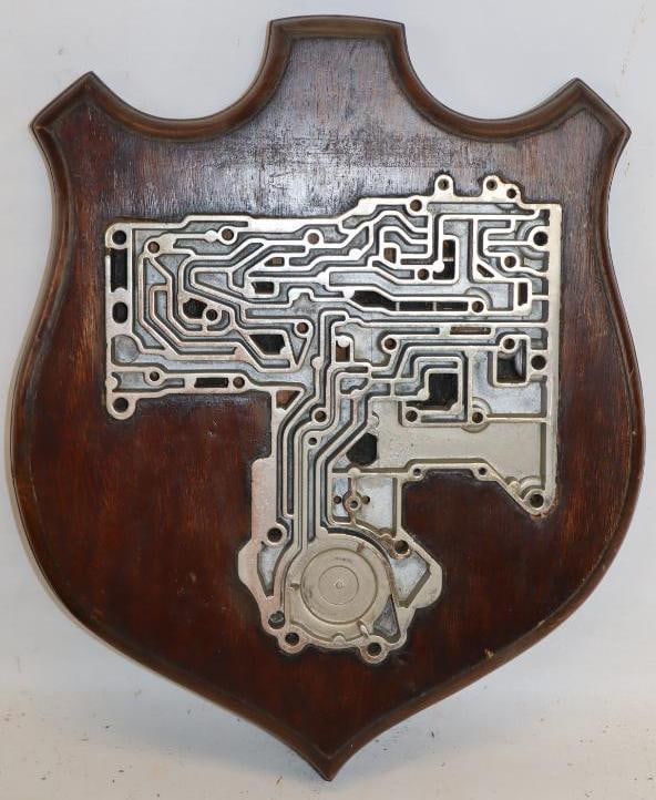 Transmission Valve Body Cover Plate Cutaway Wall Plaque: 13.25" x 16" x 1.5"