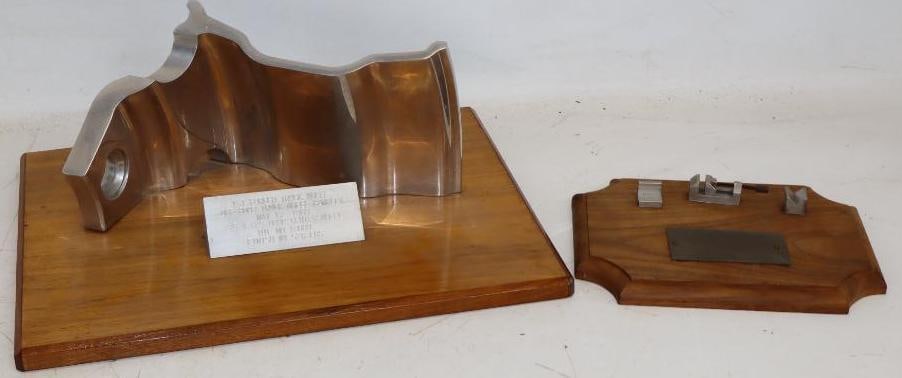 Group of 2 Truck Wheel Forged Rim & Ford Motor Company Commemorative Wall Plaques (1 of 6)