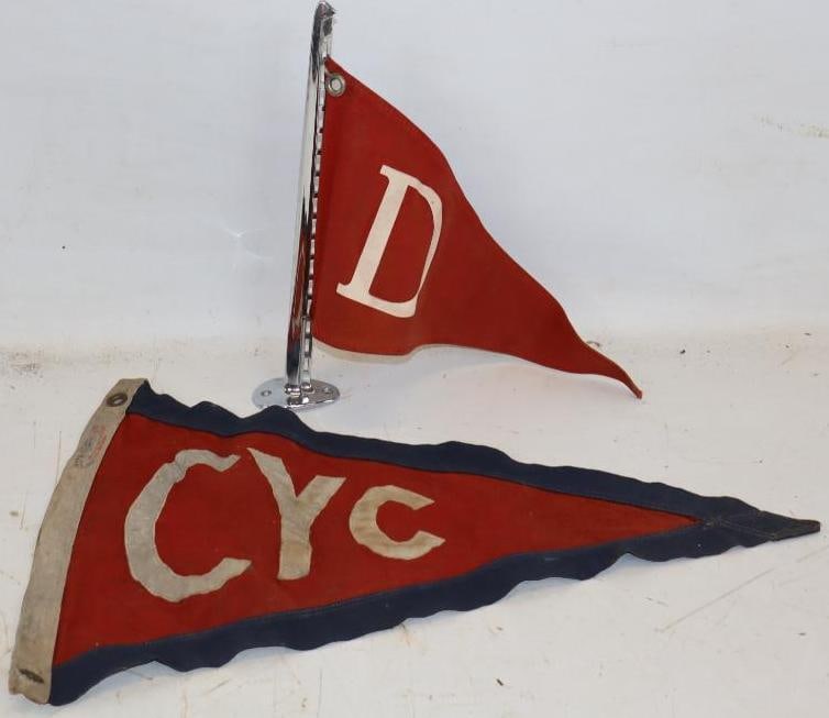 Cleveland Yacht Club Advertising Canvas Flag: 16" x 21.5"