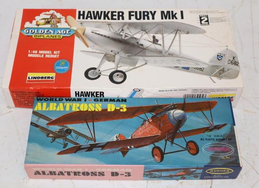 Group of 2 Arora & Lindberg Albatross & Hawker Theory Airplane Models in Original Boxes (1 of 4)