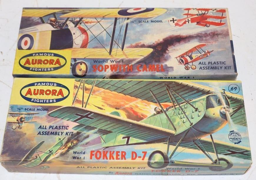 Group of 2 Arora WW1 Airplane Models in Original Boxes (1 of 4)