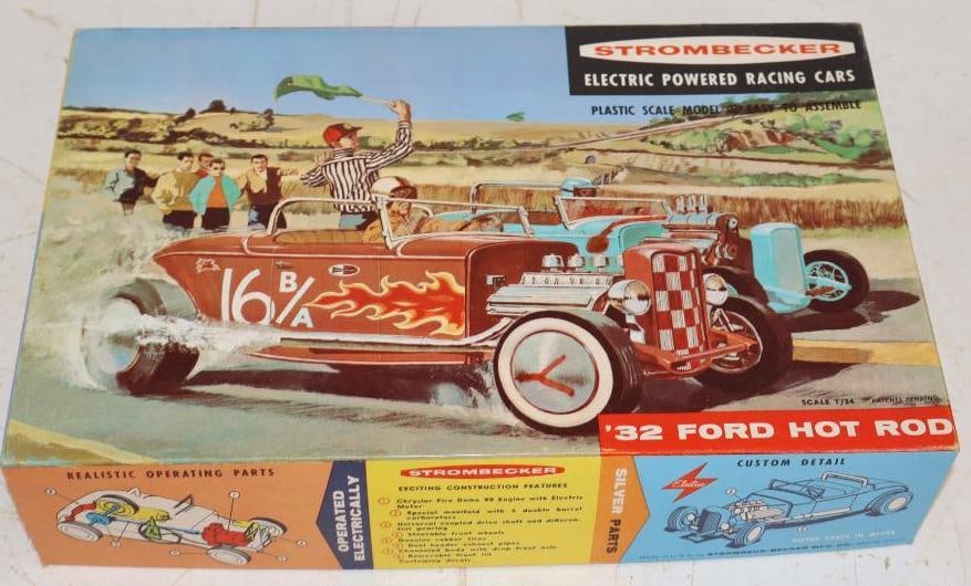 1932 Ford Hot Rod Strombecker Electric Powered Scale Model Kit in Original Box (1 of 4)