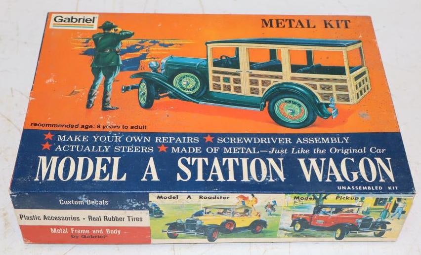 Gabriel Model A Station Wagon Metal Model Kit in Original Box (1 of 4)