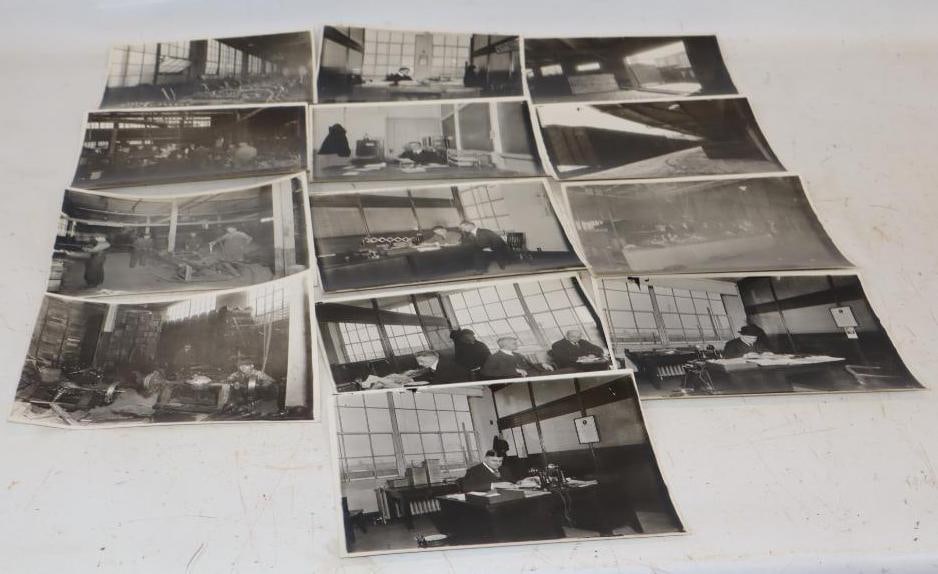Group of 10 1930's Jordan Motorcar Cleveland Factory Photos: 8.5" x 6.5" each