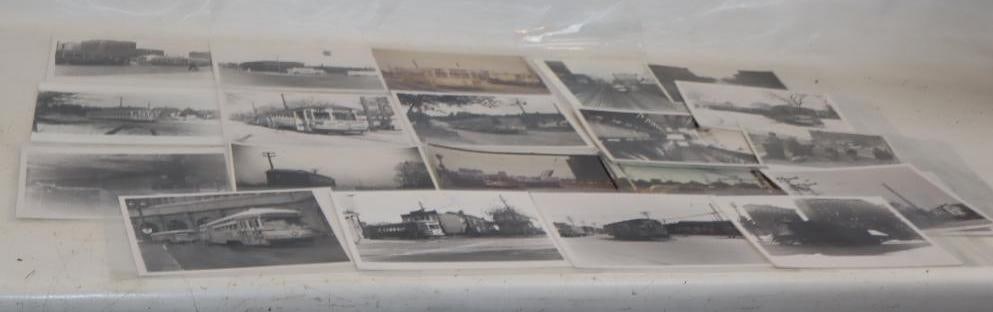 Group of 21 Subway & Train Trolley Photos: Largest is 10" x 8"