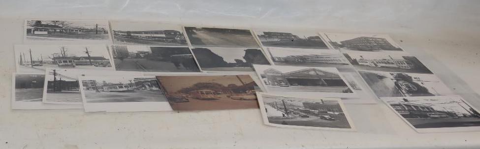 Group of 19 Subway & Train Trolley Photos: Largest is 10" x 8"
