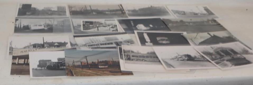 Group of 22 Subway & Train Trolley Photos: Largest is 10" x 8"