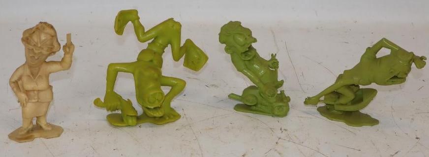 Group of 4 1963 Louis Marx Nutty Mads Big Daddy Eddie Roth Characters (1 of 4)