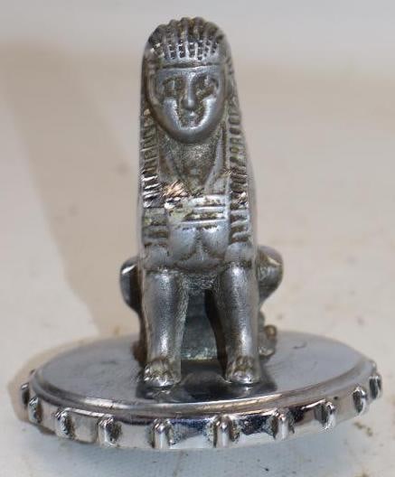 1930-32 Armstrong Siddeley Sphinx Radiator Mascot Hood Ornament: 3.25" x 3.25" x 3.5"