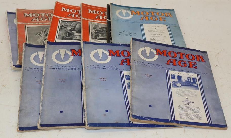Group of 10 1930s Motor Age Magazines (1 of 3)