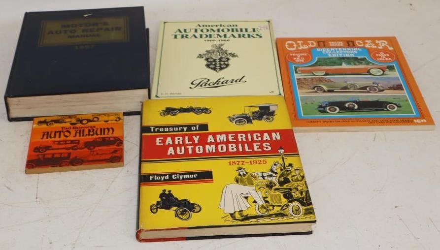 Group of 5 American Automobile Trade Marks, Early American Automobile and Other Books and Manuals (1 of 5)