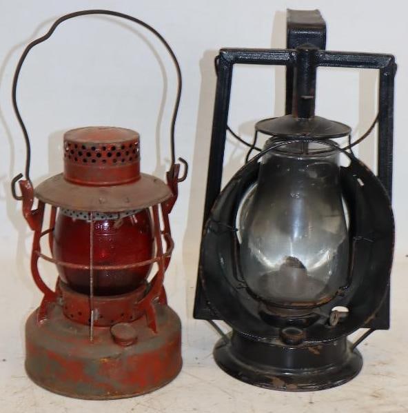 Group of 2 Dietz Inspection and City of Pittsburgh Lanterns: 8x6x14.5 Is the Largest