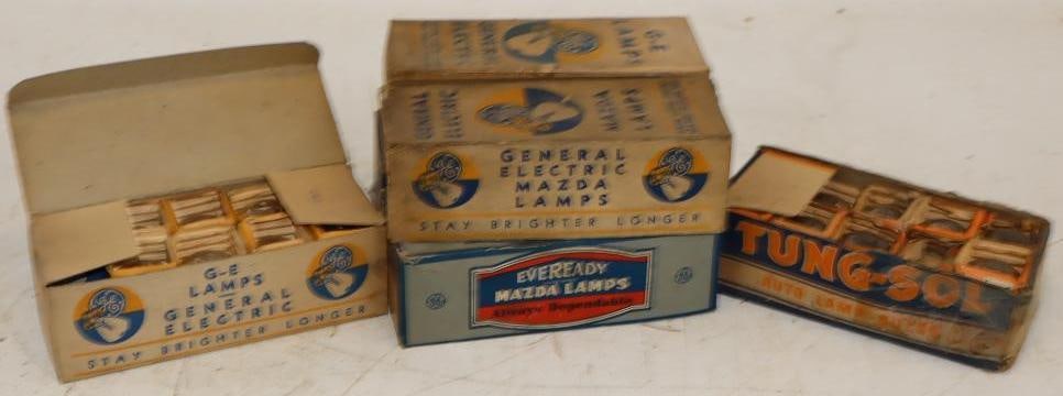Group of 6 GE, Ever Ready and Tung-Sol Auto Lamp Bulb Boxes (1 of 4)