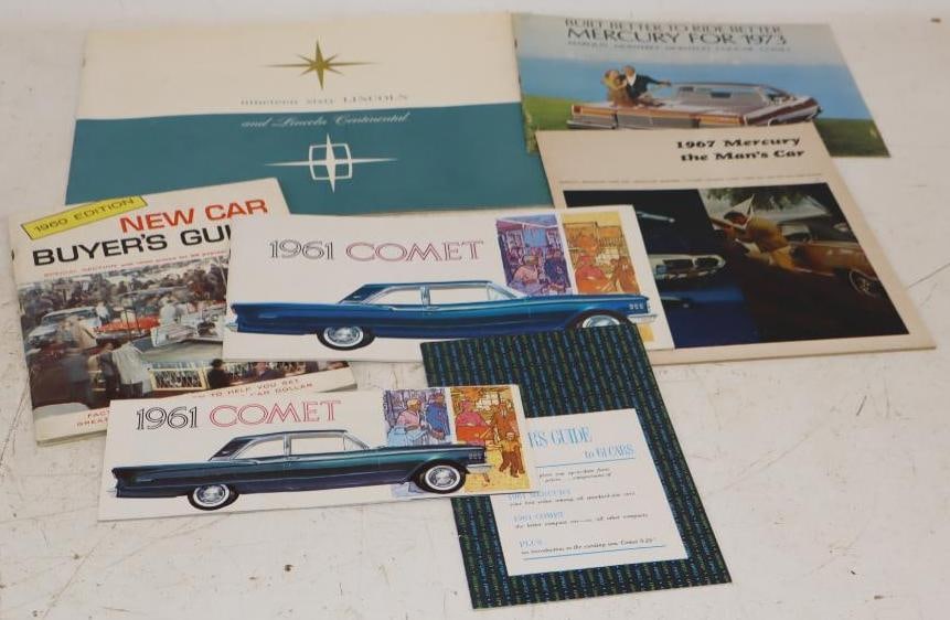 Group of 7 Linken and Mercury Dealership Brochure and Pamphlets (1 of 5)