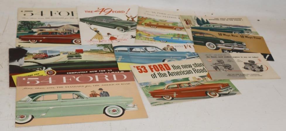 Group of 10 1940s 1950s Ford Dealership Brochure and Pamphlets (1 of 6)