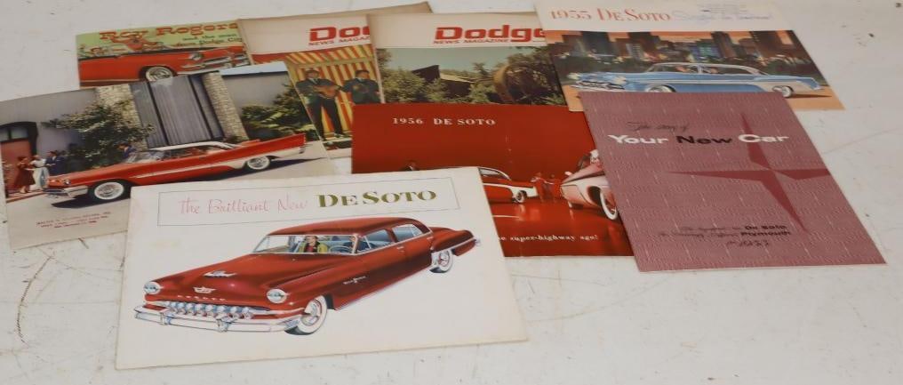 Group of 8 Dodge & DeSoto 1950s&1960s Dealership Brochure and Pamphlets (1 of 5)