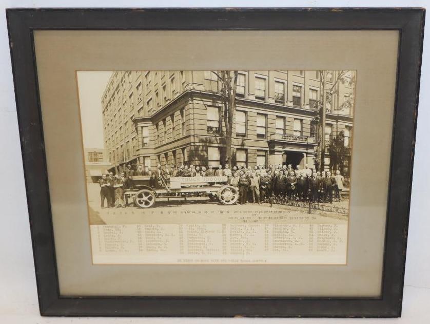 Framed Photo of The White Motor Company 1,000 Truck Produced: 18x15.5