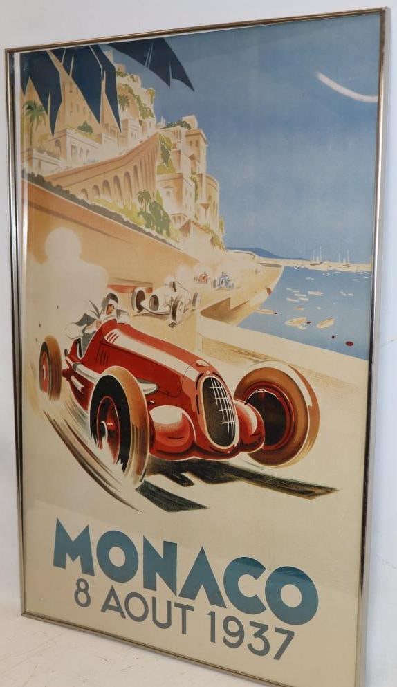 1937 Monaco Framed Reproduction Race Poster (1 of 5)