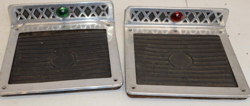 Pair of Red & Green Jeweled King B Running Board Steps (1 of 4)