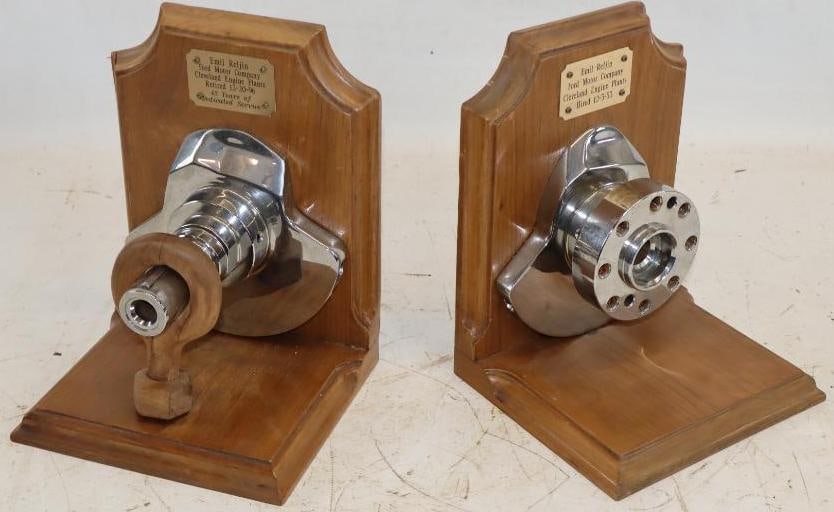 Pair of Ford Motor Company Engine Plant Bookends For 43 Years of Service (1 of 5)