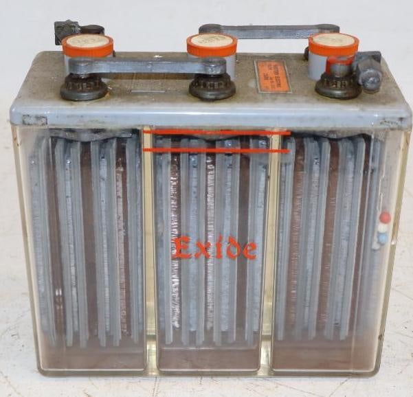 Exide Plastic Clearview Battery: 4x9x8 Weighs 19Lbs