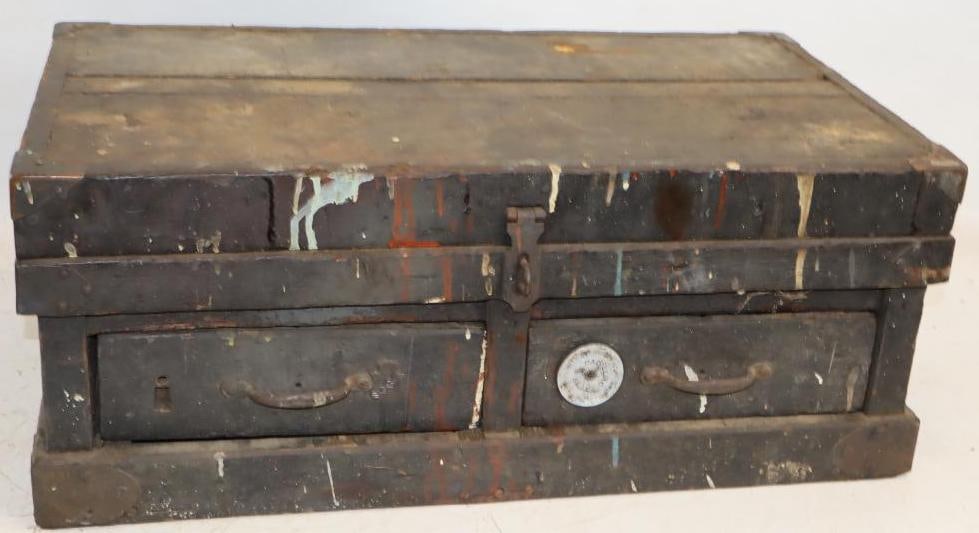 Wooden Mechanics Tool Chest With Cadillac Layal Emblem Attached to Door (1 of 4)