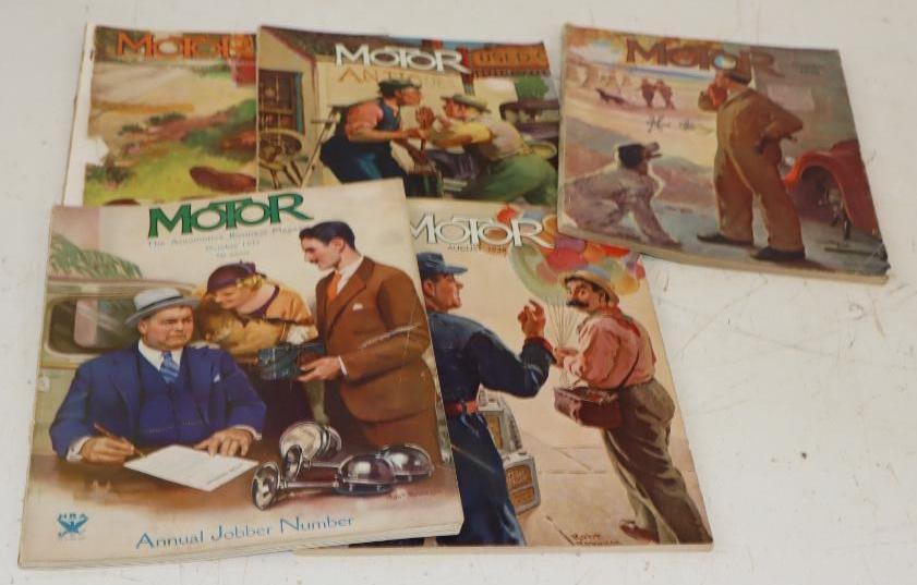 Group of 5 1930's Motor Magazines (1 of 4)
