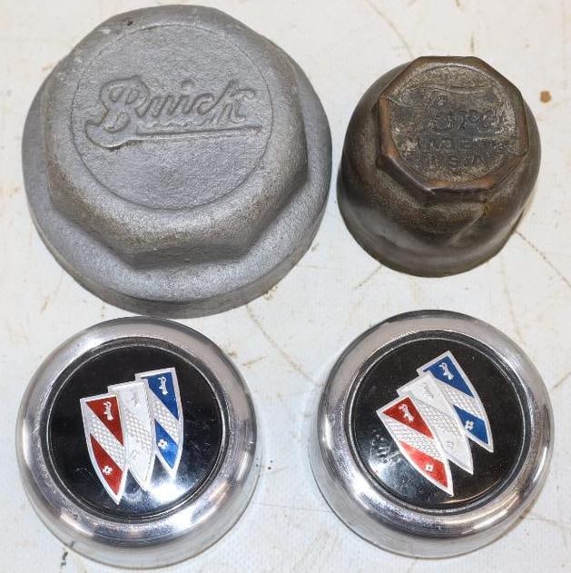 Group of 4 Buick and Ford Hubcaps (1 of 2)