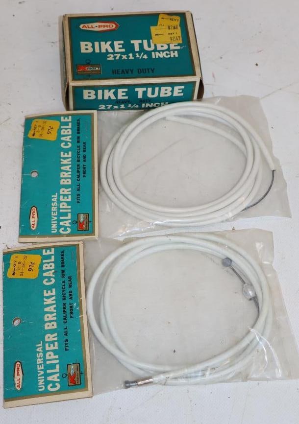 Group of 3 NOS K-Mart Tire Tube, and Caliper Brake Cables in Original Packaging (1 of 3)