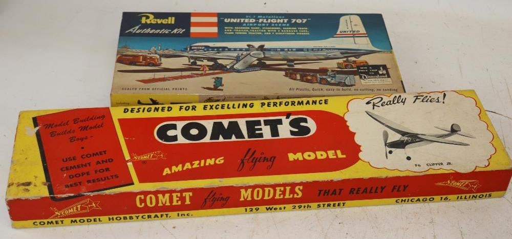 Group of 2 Revel, and Comet Airplane Models in Original Boxes (1 of 4)