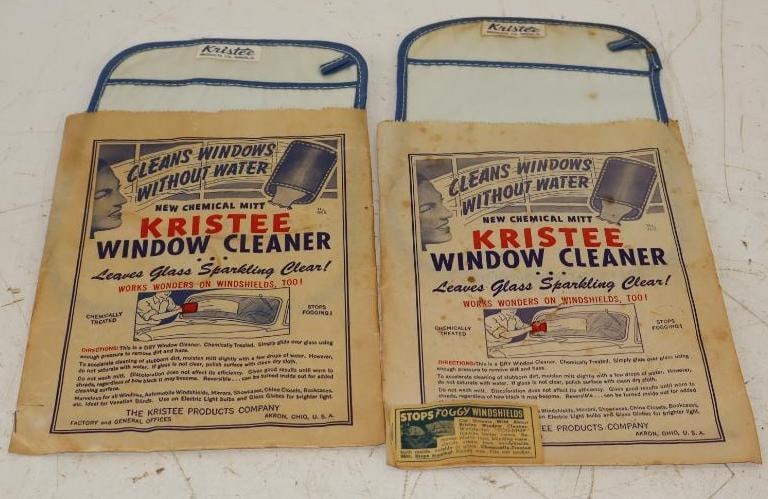Group of 2 1930's Kristee Window Cleaner Mitts in Original Packaging (1 of 4)