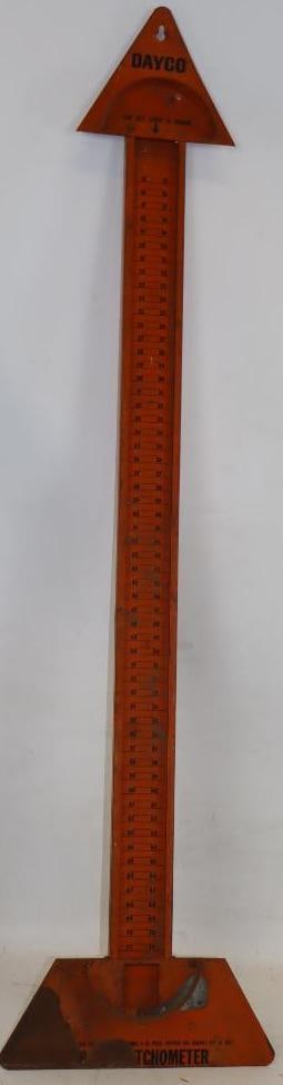 Dayco Automotive Belt Fact Finder Gauge Chart: 39" x 10"