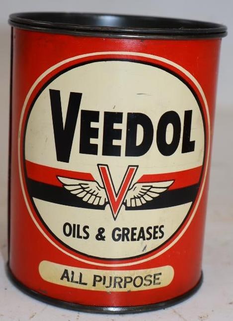 Veedol Flying V One Pound Grease Can (1 of 2)