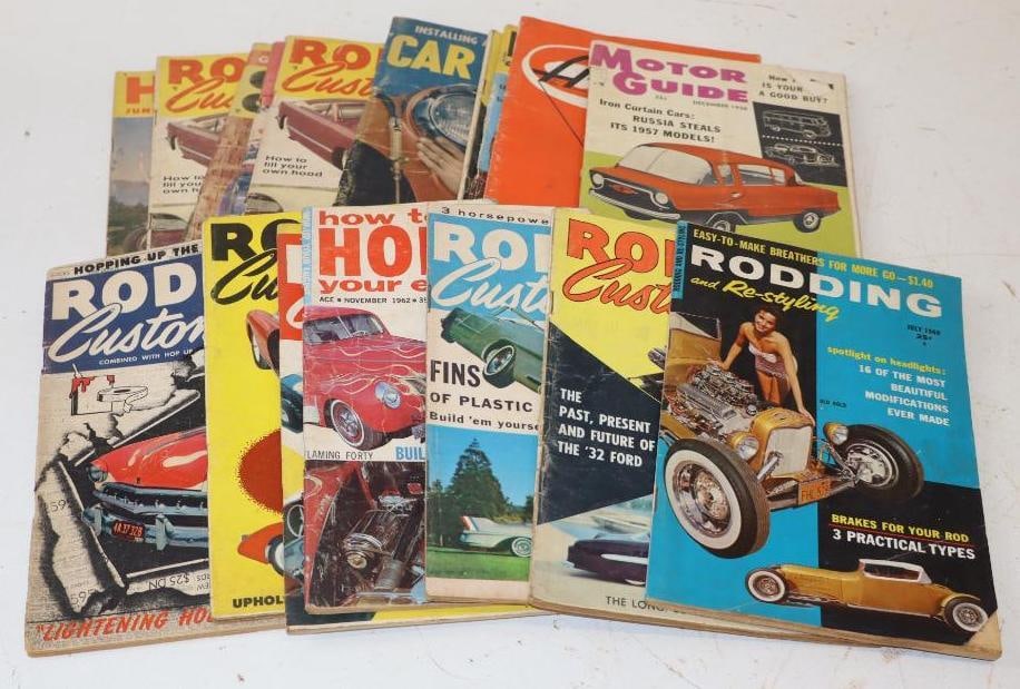 Group of 17 1950's & 60's Hotrod Magazines (1 of 7)