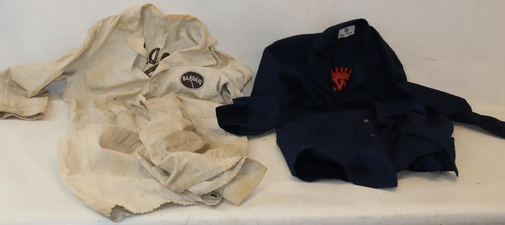 Group of 2 Bardahl & Sunnen Lab coats: Largest is size Large