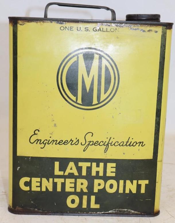 CMD Engineers Specification Lathe Centerpoint Slim One Gallon Oil Can: Empty. 8" x 3" x 10.5"