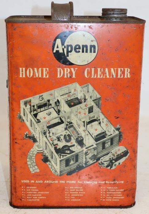 A Penn Home Dry Cleaner Graphic One Gallon Oil Can (1 of 4)