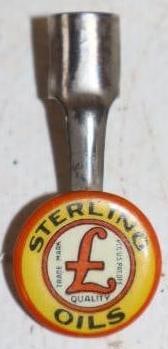 Sterling Oils Advertising Pencil Topper: .5" x 1.5"