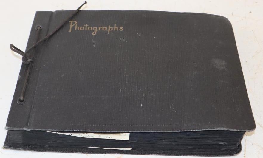 Book of 1920's Black & White Photos: Book measures 11" x 8.5" x 1.5"