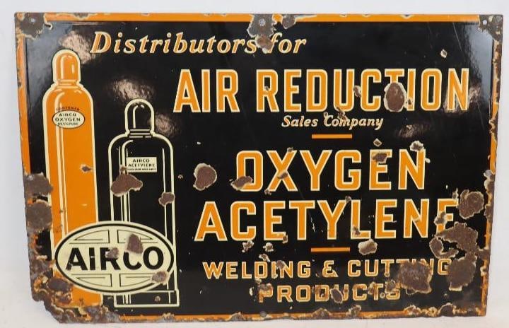 S.S.P. Airco Oxygen Acetylene Welding & Cutting Products Advertising Sign (1 of 5)