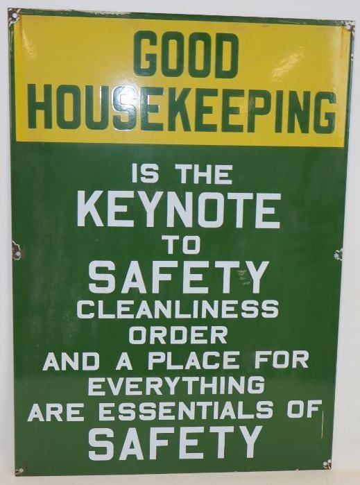 S.S.P. Good Housekeeping Safety Sign: 20" x 28"