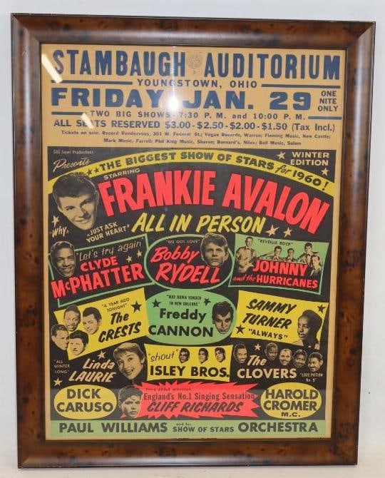 1960 Frankie Avalon Framed Advertising Poster (1 of 5)