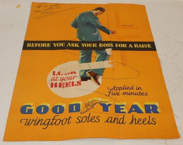 Goodyear Wingfoot Soles & Heels Advertising Poster (1 of 4)
