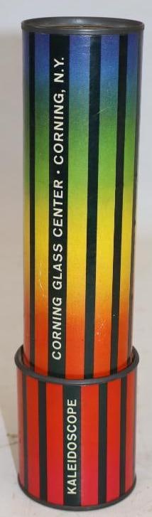 Corning Glass Center 1964 Kaleidoscope: 2.25" x 2.25" x 9"