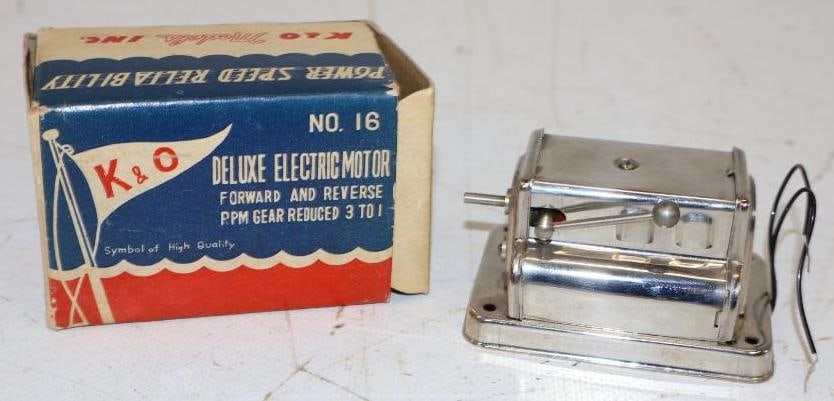 K&O Deluxe Electric Motor #16 in Original Box: 3" x 2" x 1.5"