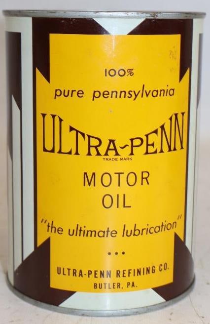 Ultra-Penn One Quart Metal Oil Can: Full. 32oz